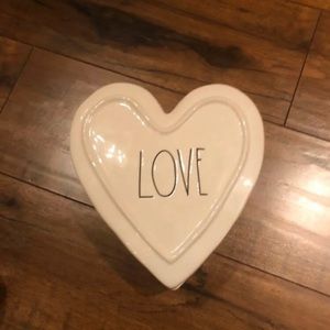 Rae Dunn ceramic love heart jewelry box